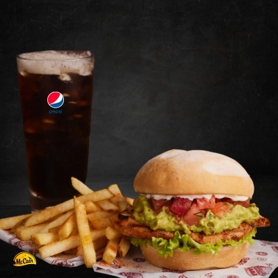 COMBO HAMBURGUESA CHICKEN GUACAMOLE